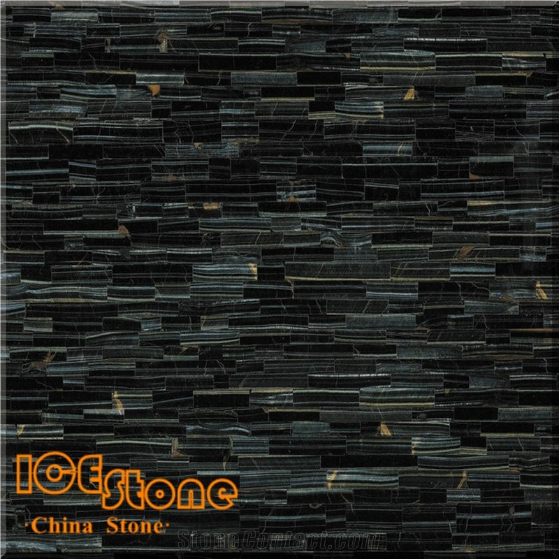 Blue Tiger Eye/Semi Precious Stone Panel/Semiprecious Slabs/Tiles/Wall/Backlit/Backflash
