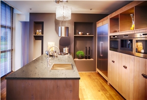 Brown Color Marble Look Quartz Stone Solid Surfaces Polished Slabs Tiles Engineered Stone Artificial Stone Slabs for Hotel Kitchen,Bathroom Backsplash Walling Panel Customized Edge countertop