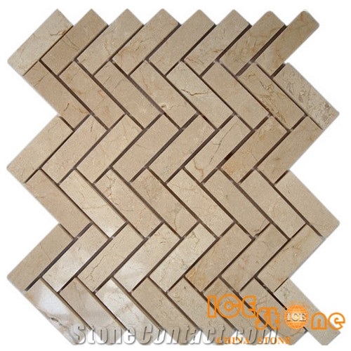 Calacatta Gold Herringbone 1x3” Marble Mosaic Tile/Herringbone 1x3” Marble Wall Mosaic/Herringbone 1x3” Marble Floor Mosaic