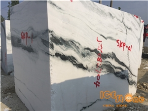 China Panda White Block/Black and White Marble Block