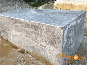 China Silver Fox Marble Block/ Grey Marble Block