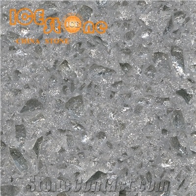 Colorful Diamond Blue Quartz Stone Tiles/Engineered Stone/Quartz Stone Flooring/Artificial Building Stone