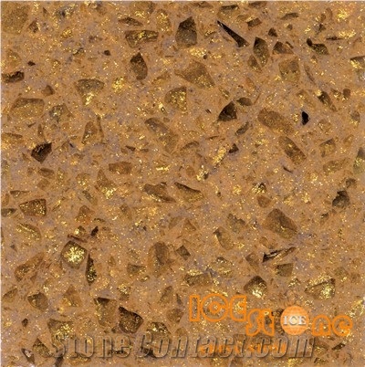 Cryatl Shinning Golden Yellow Marble Quartz Stone Solid Surfaces Polished Slabs Tiles Engineered Stone Artificial Stone Slabs for Hotel Kitchen,Bathroom Backsplash Walling Panel Customized Edge