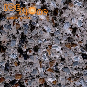 Crystal Shining Blue Quartz Stone Tiles/Quartz Stone Slabs/Blue Artificial Stone/Engineered Stone
