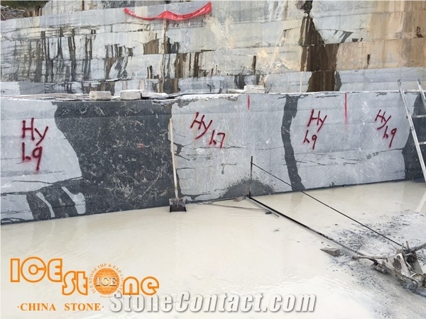 Dark Grey Marble, China Grey Marble, Royel Grey/Emperor Grey Marble Blocks