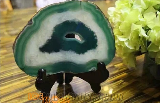 Green Agate Semiprecious/ Gemstone/Precious Stone/Semiprecious Stone/Semi Precious Stone Home Decor Products