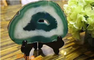 Green Agate Semiprecious/ Gemstone/Precious Stone/Semiprecious Stone/Semi Precious Stone Home Decor Products