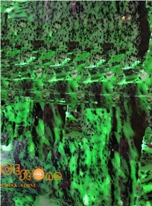 Green Emerald Backlit/Green Semiprecious/Semi Precious Stone/Chinese Semiprecious Slabs