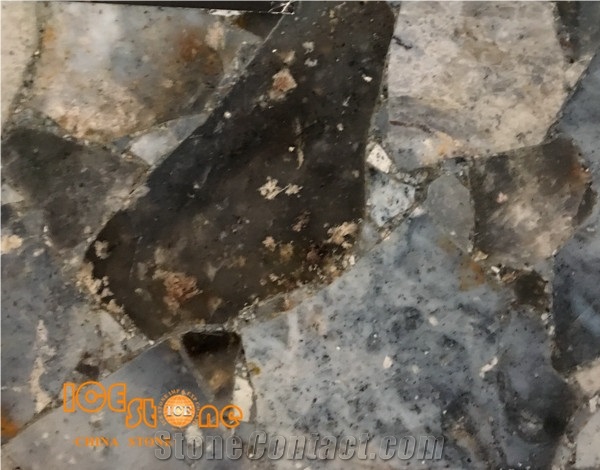 Grey Color/Blue Gemstone/Semi Precious Stone Panel/Tiles/Slabs/Wall/Floor/Backflash/Backlit