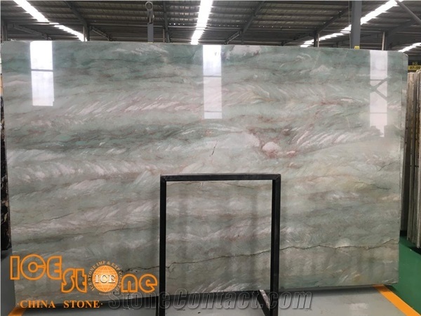 High Polished Quartzite Stone, Caribbean Blue Quartzite, Brazil Quartzite