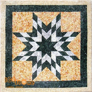 Hot Sale Waterjet Polished Marble Floor Tile Mosaic Medallions Cheap Patterns