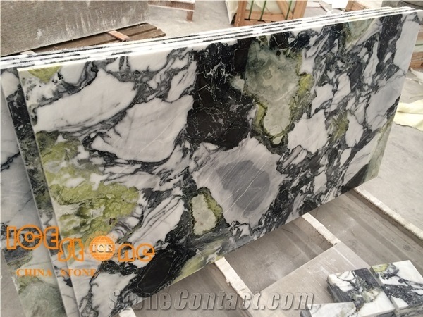 Ice Jade Marble, White Green Marble Blocks