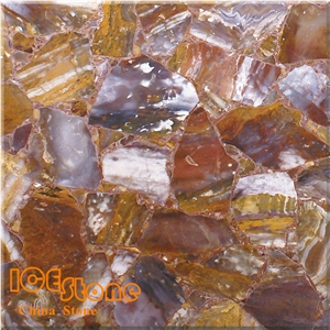 Ink Painting Agate/Semi Precious Stone Panel/Semiprecious Slabs/Tiles/Wall/Backlit/Backflash