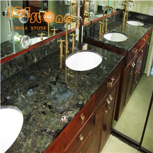 Labradorite Granite Bath Tops, Blue Granite Bathroom Countertops, Bathroom Vanity Tops