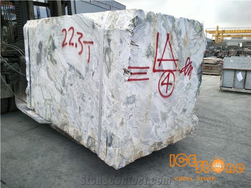 Multicolor/Green Black White/Beauty White/Ice Connect Marble/Ice Green/Block/Slabs/Tiles/Cut to Size