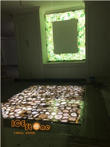 Peacock Stone Semiprecious Slab/Gemstone Tiles/Semi Precious Stone Wall/Precious Stone Slabs/Semi Precious Stone Panels/Semiprecious Stone Tiles/