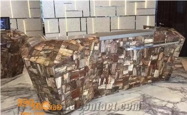 Petrifid Wood Gemstone Slabs,Brown Semiprecious Stone Slabs,Brown Gemstone Slabs
