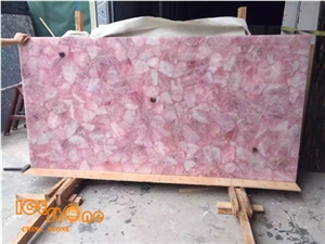 Pink Gemstone Slabs,Pink Semiprecious Stone Slabs
