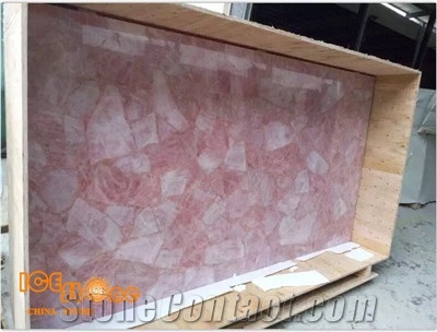 Pink Gemstone Slabs,Pink Semiprecious Stone Slabs