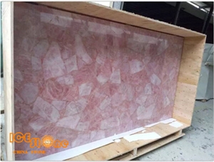 Pink Gemstone Slabs,Pink Semiprecious Stone Slabs