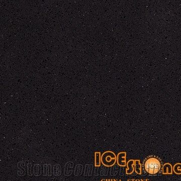 Pure Black/Black Quartz Stone Slabs and Tiles/Quartz Stone Flooring/Marble Look Quartz Stone Solid Surfaces/Polished Slabs Tiles Engineered/Stone Artificial Stone Slabs for Hotel Kitchen/Bathroom Back