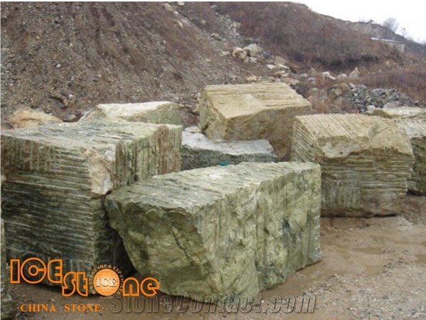 Pure Green Marble, China Green Marble, Ming Green Marble Blocks