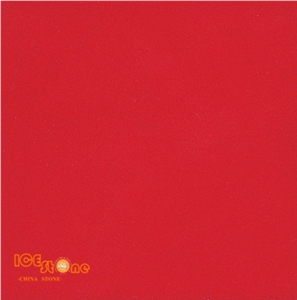 Pure Red Quartz Stone Slabs,Quartz Stone Tiles