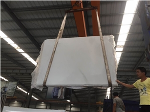 Pure White Onyx Slab Crystal White Marble Tiles Snow White Marble Slabs