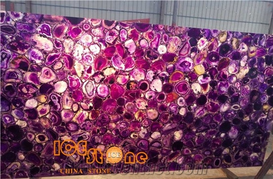 Purple Agate Semiprecious Slab/Semi Precious Stone Panels/Semiprecious Stone Tiles/ Precious Stone Slabs/Gemstone Tiles/ Semi Precious Slabs