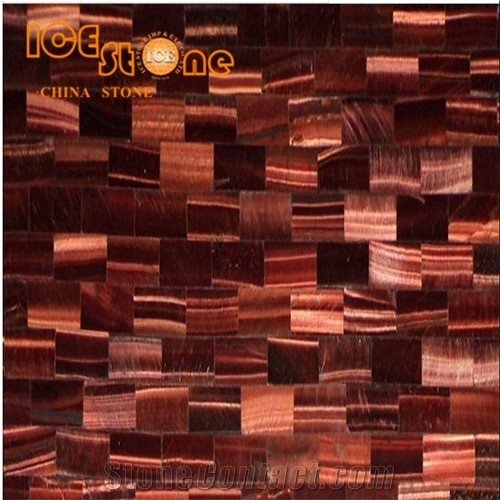 Red Tiger Eye Semiprecious Stone Slabs/Gemstone Building Material/Precious Indoor Decoration Stone Tiles/Red Building Material