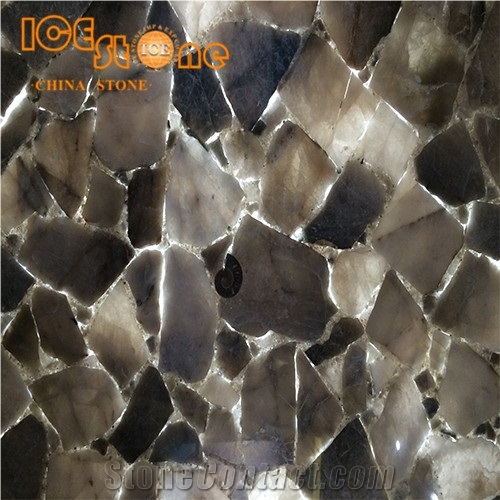Smoky Quartz Precious Stone/Wall Covering Slabs/Internal Building Stone Tiles/Table Decoration Tiles/Gorgeous Building Material
