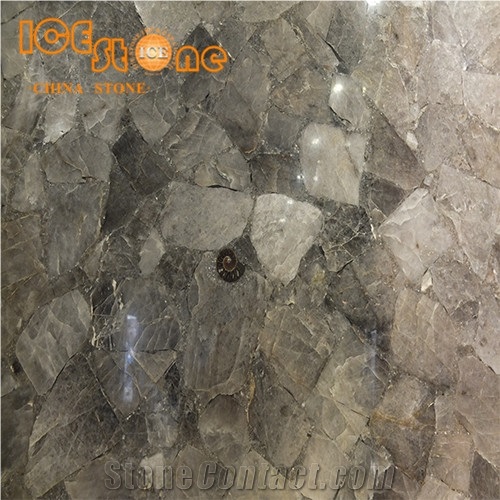 Smoky Quartz Precious Stone/Wall Covering Slabs/Internal Building Stone Tiles/Table Decoration Tiles/Gorgeous Building Material
