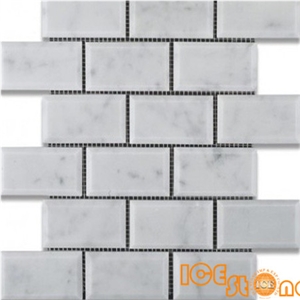 Subway Beveled 2"*4"/Chinese White Mosaic/Wall Mosaic/Marble Mosaic