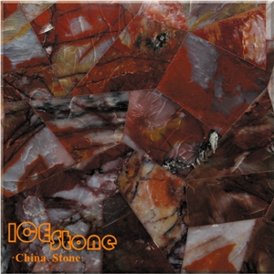 Three Color Jade/Red Onyx/Semi Precious Stone Panel/Semiprecious Slabs/Tiles/Wall/Backlit/Backflash