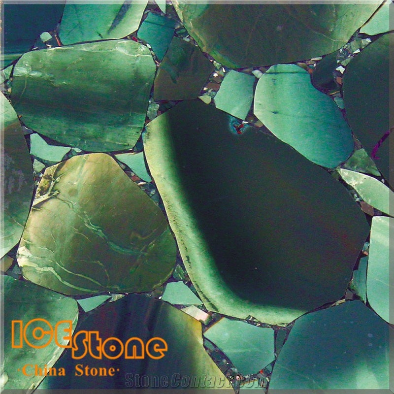 Verde/Green Jasper/Semi Precious Stone Panel/Semiprecious Slabs/Tiles/Wall/Backlit/Backflash