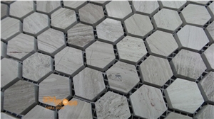 White Wood Mosaic,Floor Mosaic,Hexagon Mosaic,Light Grey Wood Mosaic, Polished Mosaic White Wood Mosaic,Floor Mosaic,Hexagon Mosaic,Light Grey Wood Mosaic, Polished Mosaic