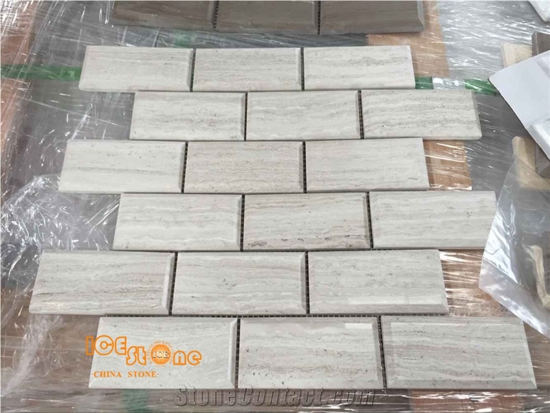 White Wood Mosaic,Floor Mosaic,Hexagon Mosaic,Light Grey Wood Mosaic, Polished Mosaic