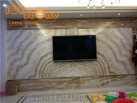 Wooden Onyx Block/Beige Onyx Block/China Onyx/Wall Covering Stone/Floor Covering Stone/Building Stone/Counter Top Stone