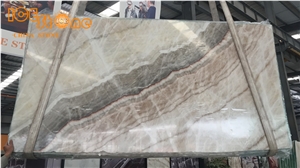 Wooden Onyx Block/Beige Onyx Block/China Onyx/Wall Covering Stone/Floor Covering Stone/Building Stone/Counter Top Stone