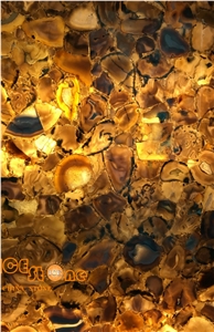 Yellow Agate/Yellow Semi Precious/Chinese Semiprecious Stone Wall
