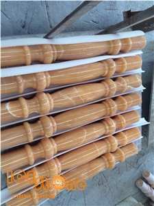 Yellow Honey Onyx Railing Honey Onyx Balustrade
