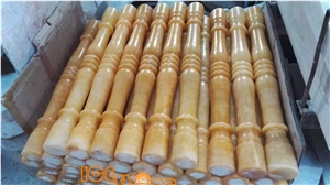 Yellow Honey Onyx Railing Honey Onyx Balustrade