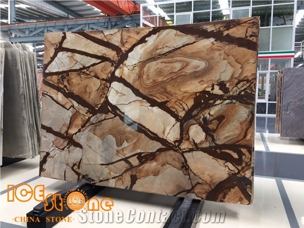 Yellow Quartzite Stone, Palomino Quartzite/Blue Mare Quartzite Flooring