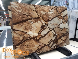 Yellow Quartzite Stone, Palomino Quartzite/Blue Mare Quartzite Flooring