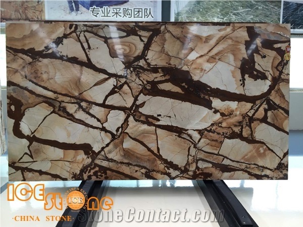 Yellow Quartzite Stone, Palomino Quartzite/Blue Mare Quartzite Flooring
