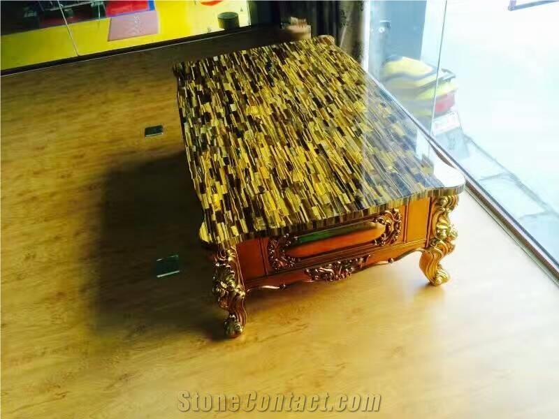 Yellow Tiger Eye Semiprecious Stone Slabs, Yellow Gemstone Slabs,Tiger Eye Semiprecious Stone Slabs