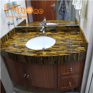 Yellow Tiger Eyes Bathroom Decoration Stone/Semiprecious Stone Slabs/Precioius Stone Slabs Tiles/Home Decoration Gemstone Tiles