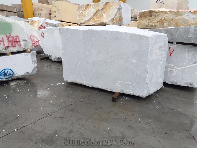 Bianco Carrara Block White Carrara Block Italian White Marble Blocks White Marble Blocks