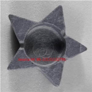 Five Star Shape Cigratte Ashtrays, Grey Marble Ashtrays