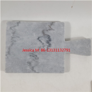 Grey Veins Marble Cheese Board with Handle